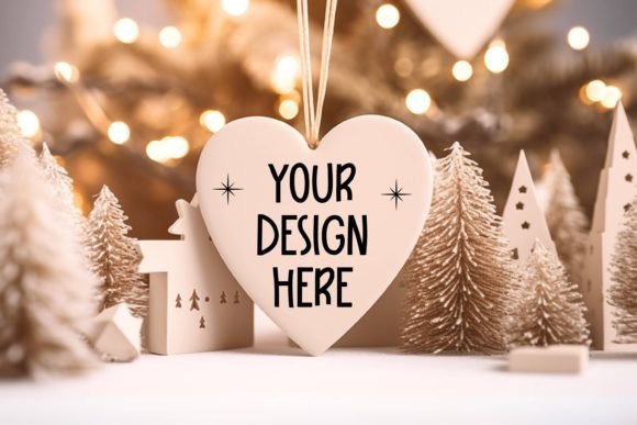 Download Mockup Ornament Heart No.3 - Premium Bundle